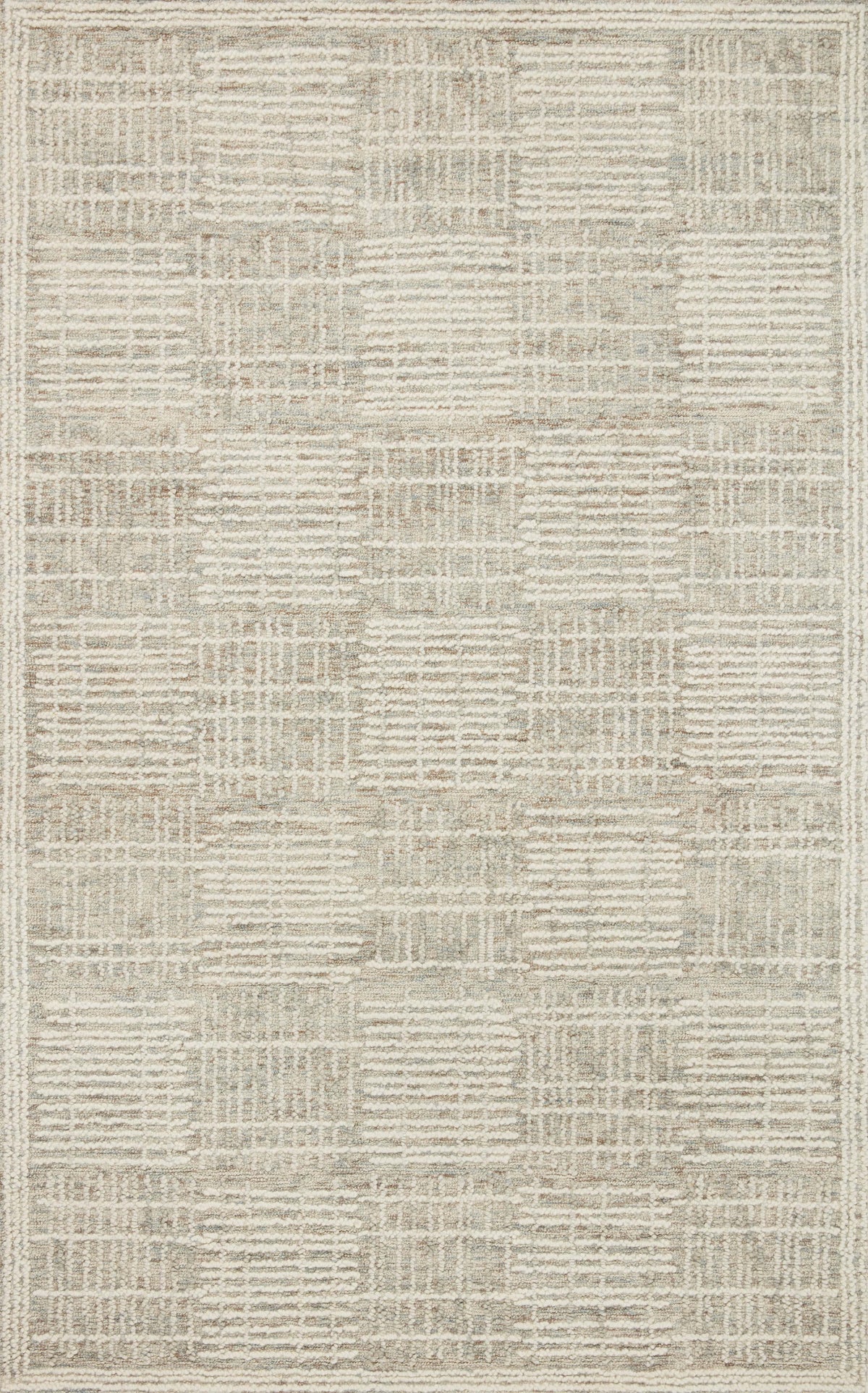 front view of Tallulah Mist / Ivory luxury Rug