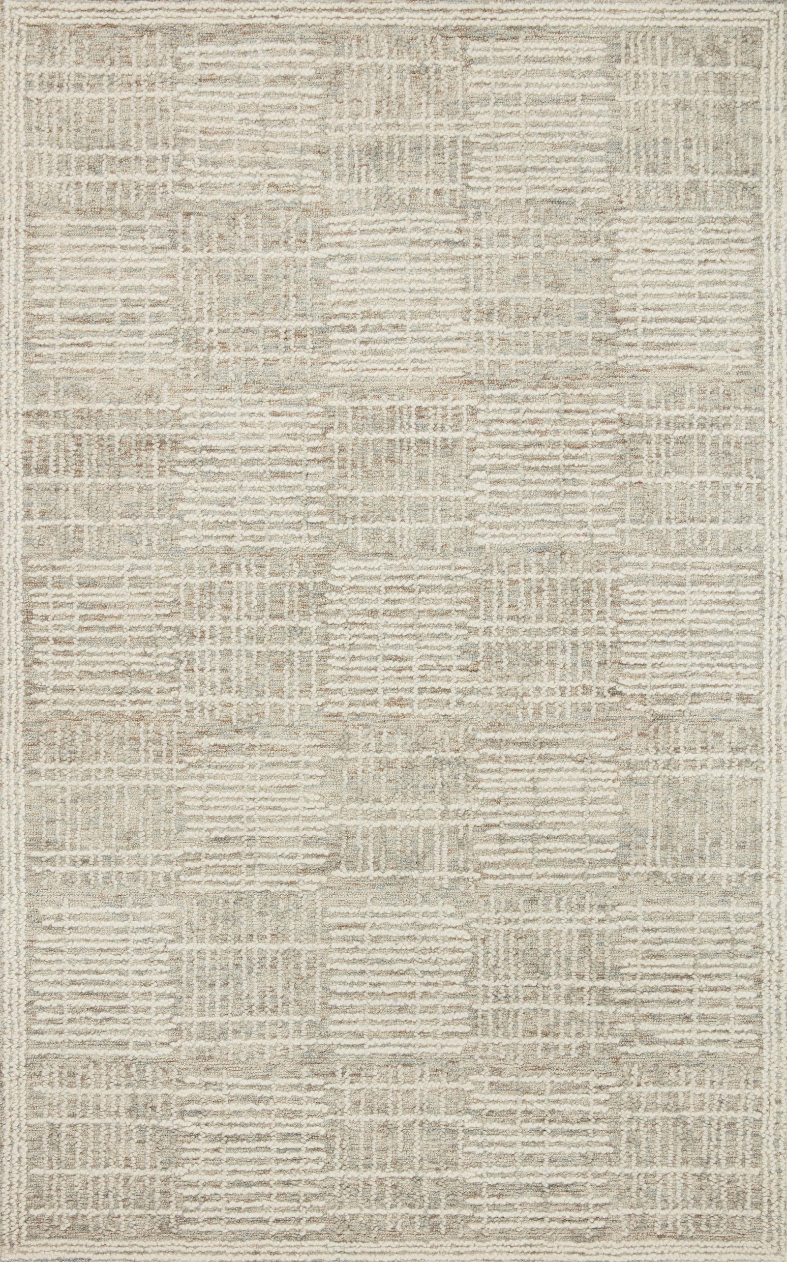 front view of Tallulah Mist / Ivory luxury Rug
