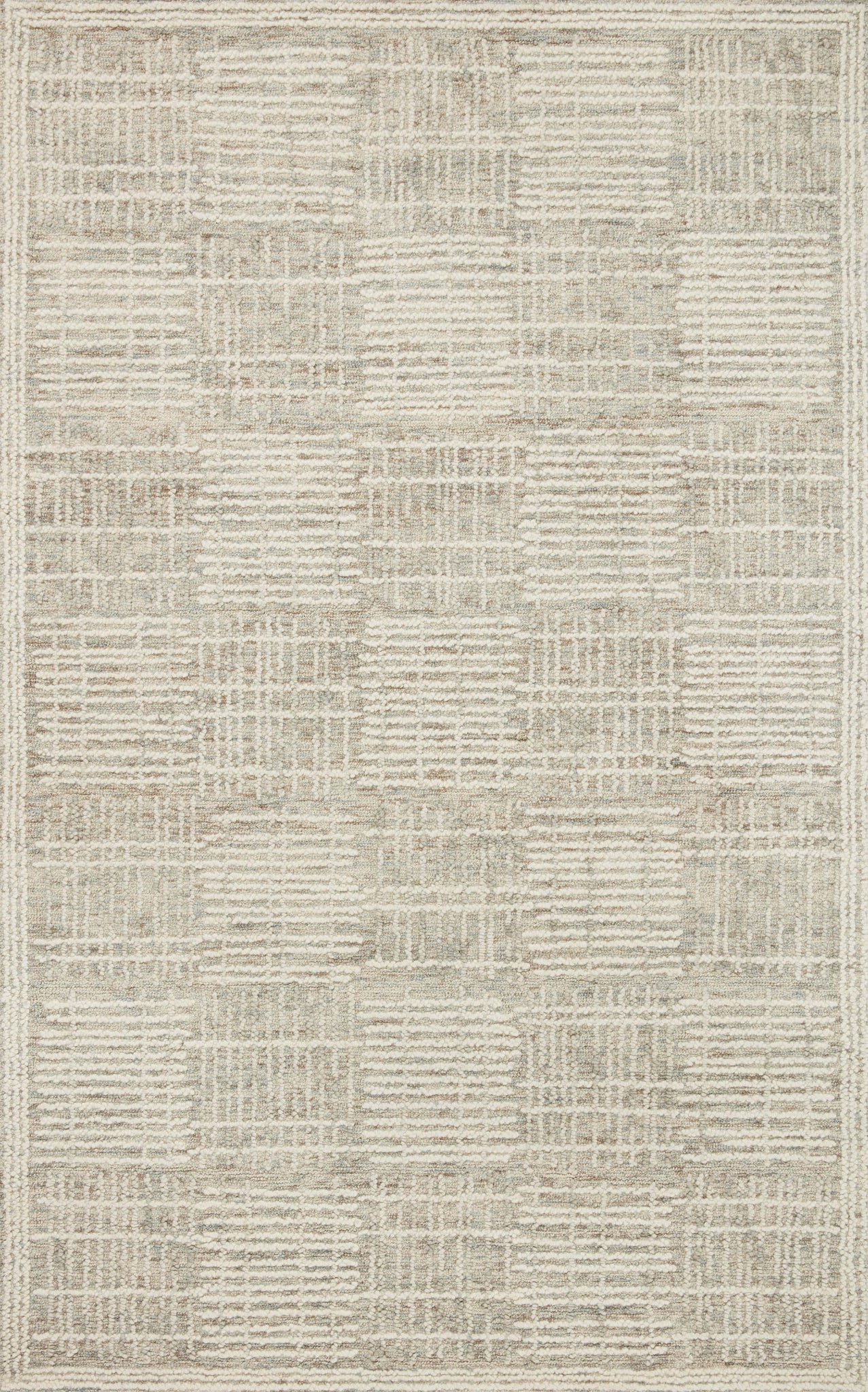 front view of Tallulah Mist / Ivory luxury Rug