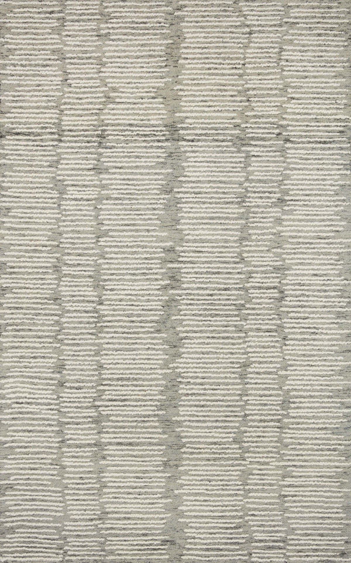 front view of Tallulah Stone / Ivory luxury Rug