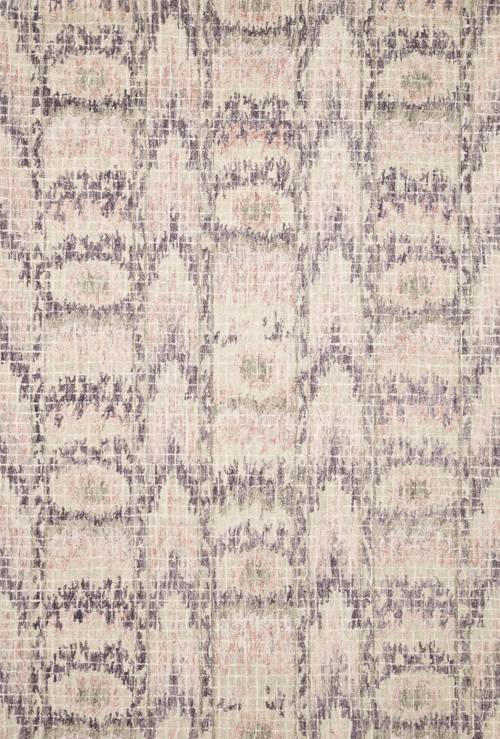 front view of Tatum Blush / Raisin luxury Rug