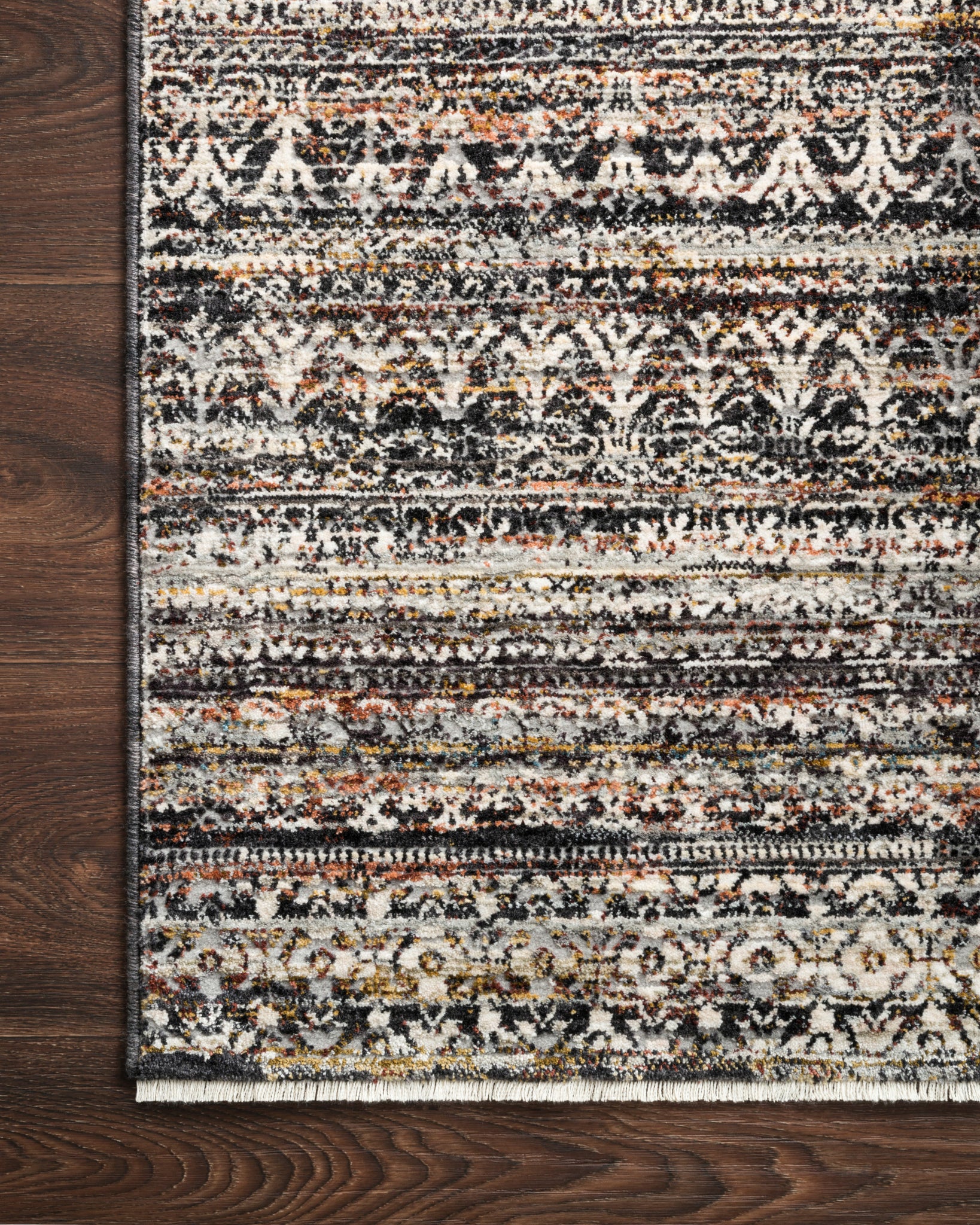 detail view of Theia Grey / Multi luxury Rug