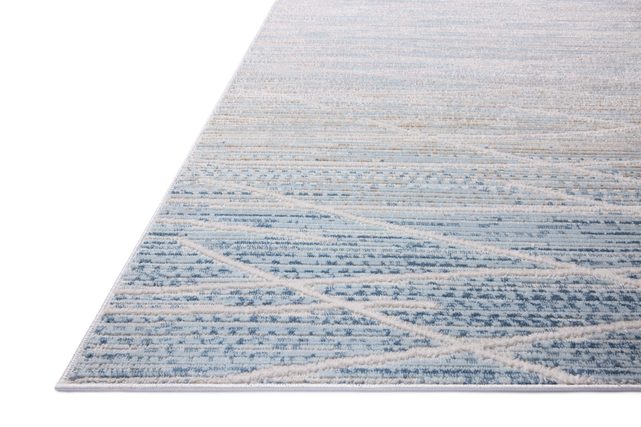 Townes Natural / Sky - Rug Corner (H)