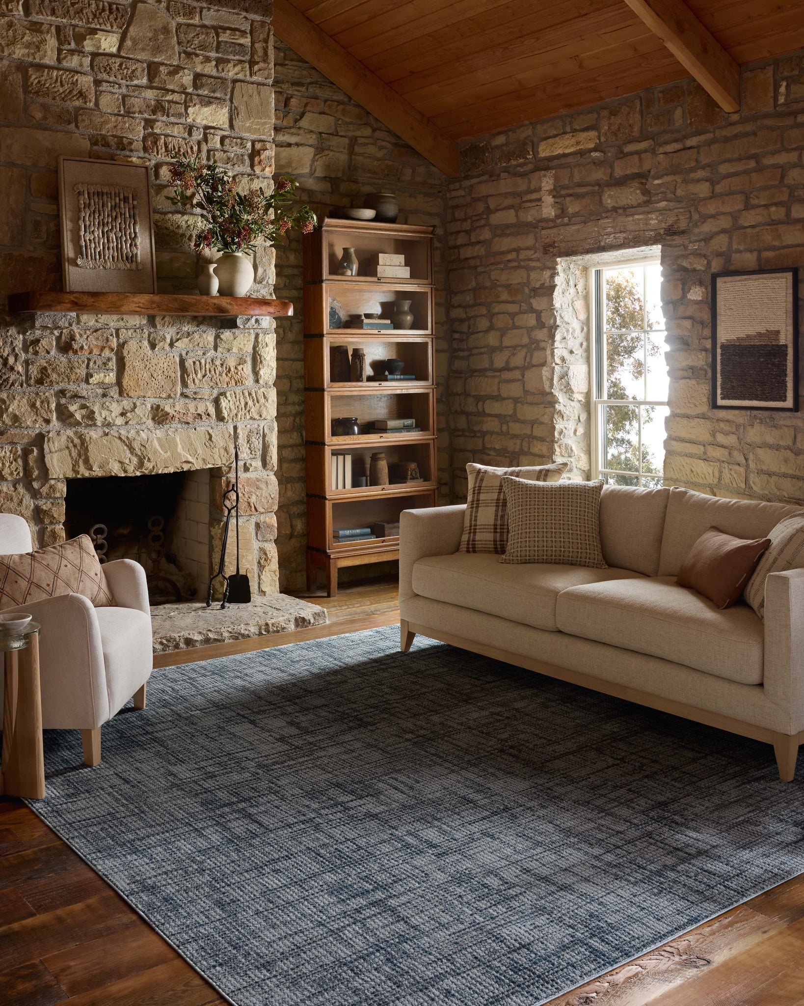 Townes Grey / Denim - Roomscene #3 (V)