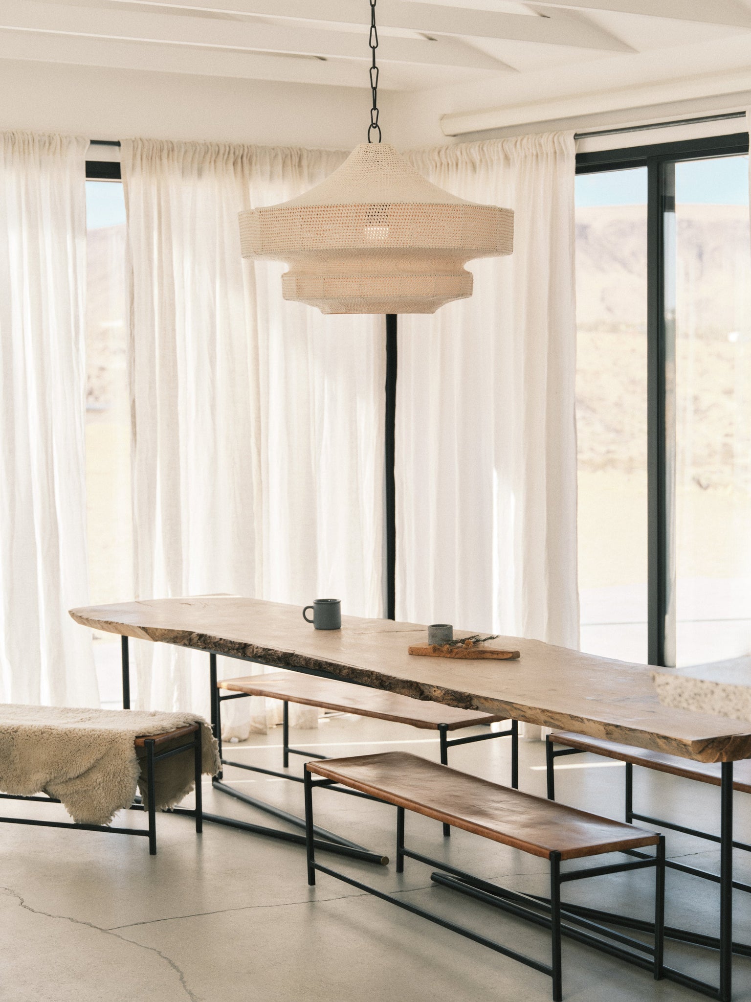 Thurso Pendant 30" - Lifestyle [F3130-BRZ]