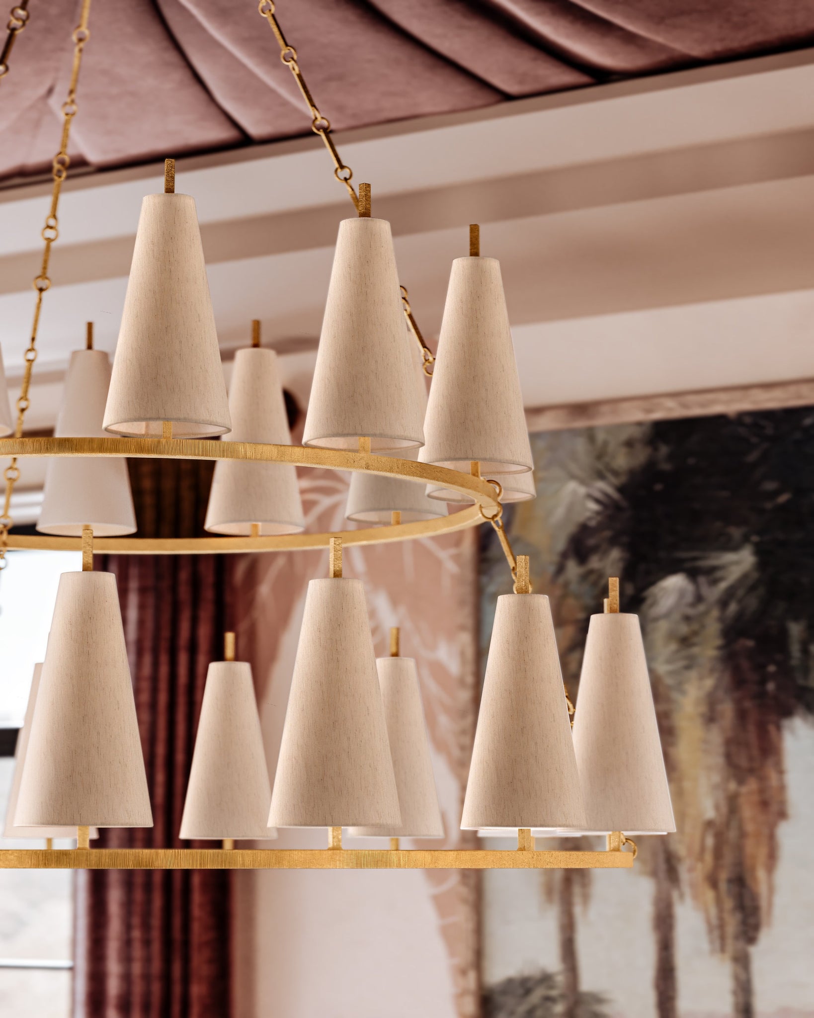 Tirana Chandelier 54.75" x 31" - Lifestyle [480-55-VGL]
