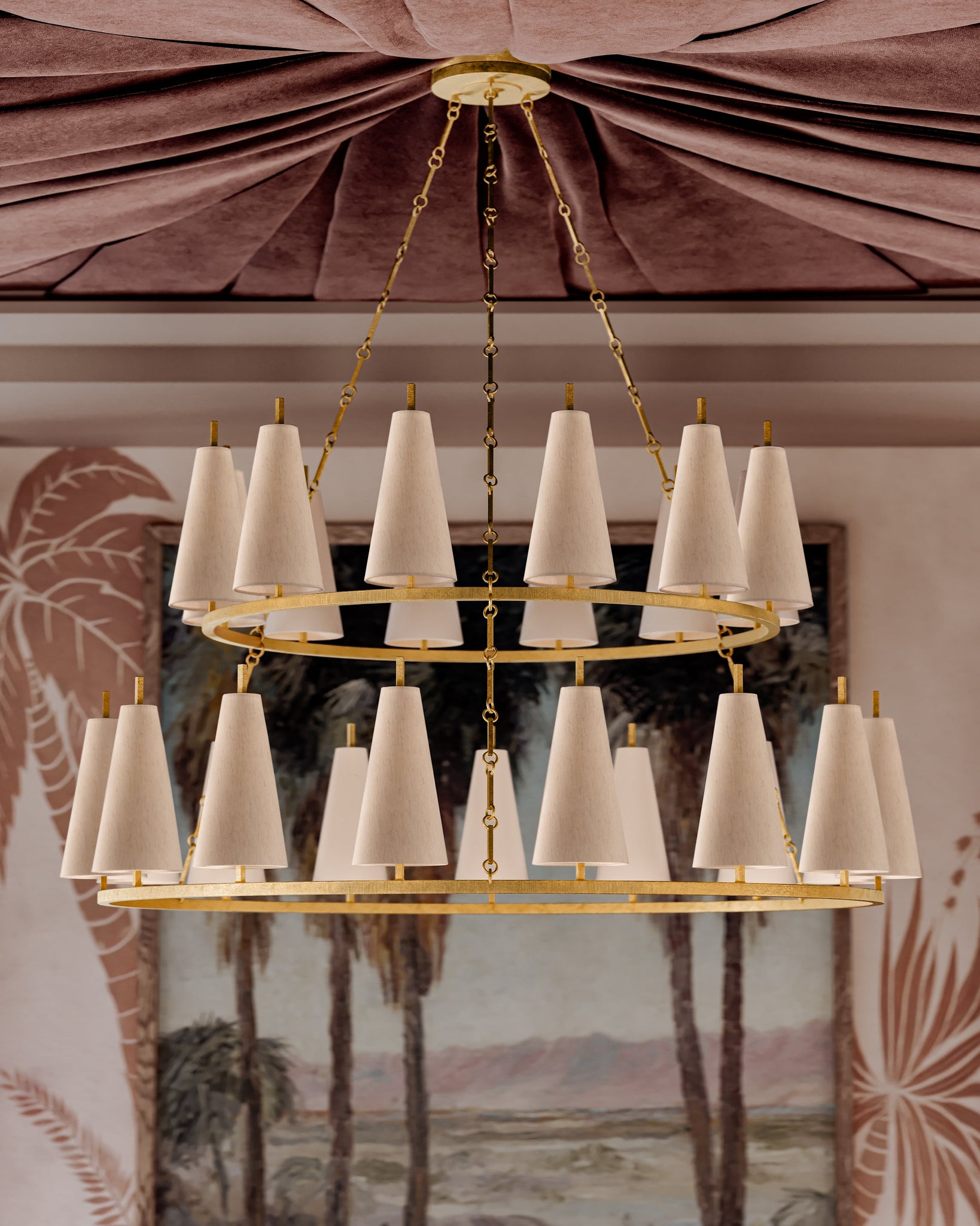 Tirana Chandelier 54.75" x 31" - Lifestyle [480-55-VGL]