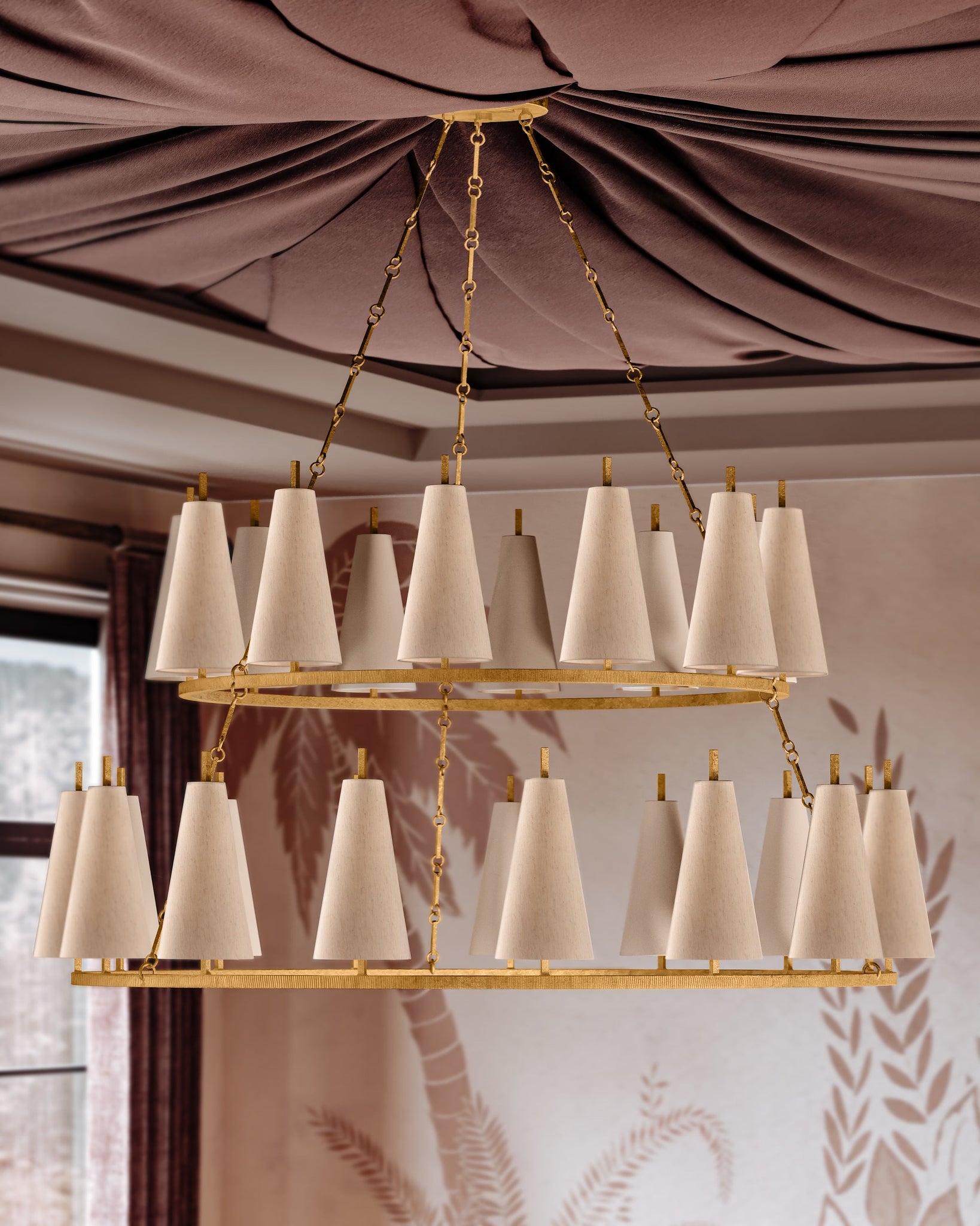 Tirana Chandelier 54.75" x 31" - Lifestyle [480-55-VGL]