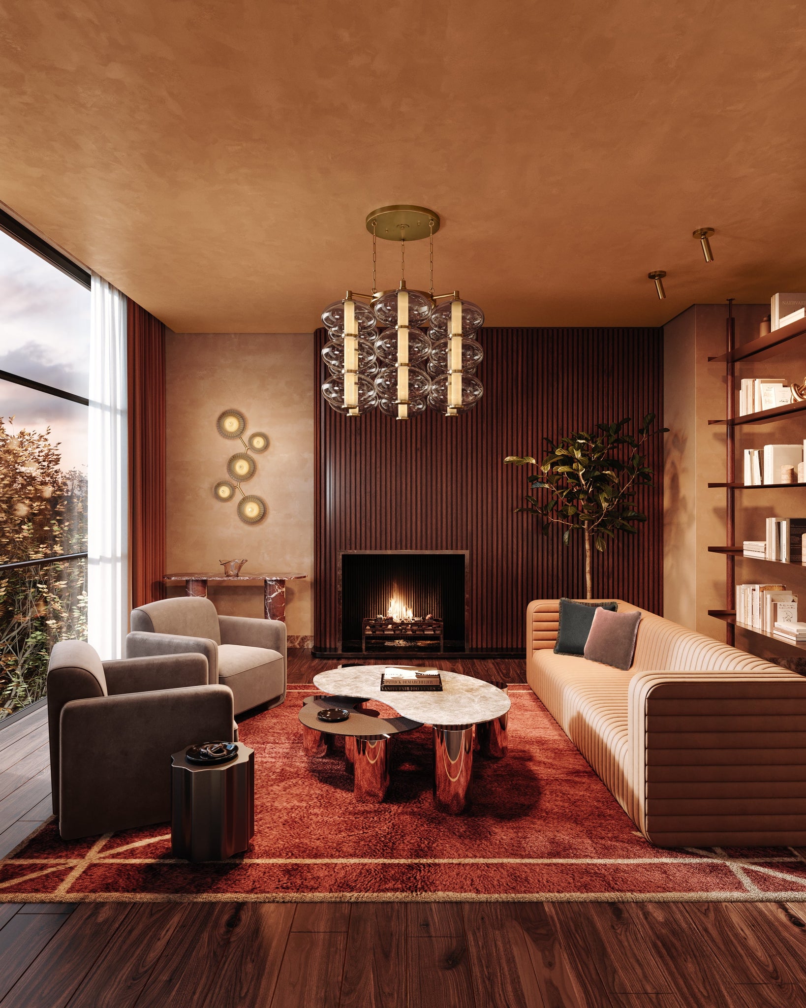 Toulouse Chandelier 42" - Lifestyle [504-42-VB]