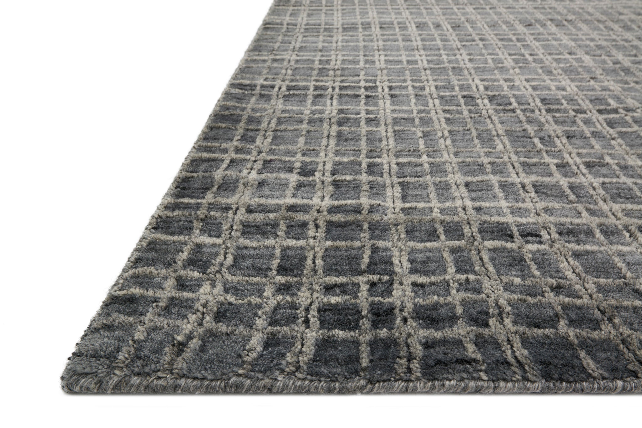 angle view of Urbana Dk. Grey luxury Rug