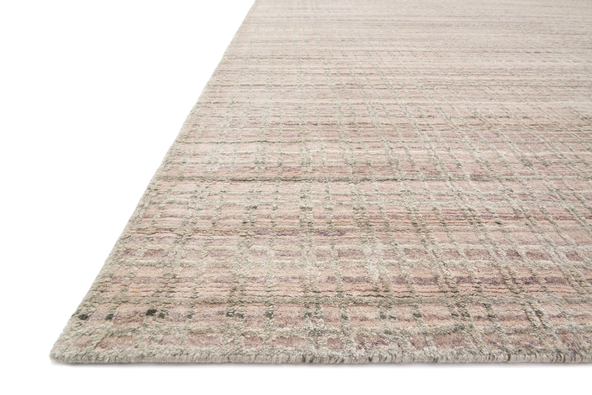 angle view of Urbana Fuchsia luxury Rug