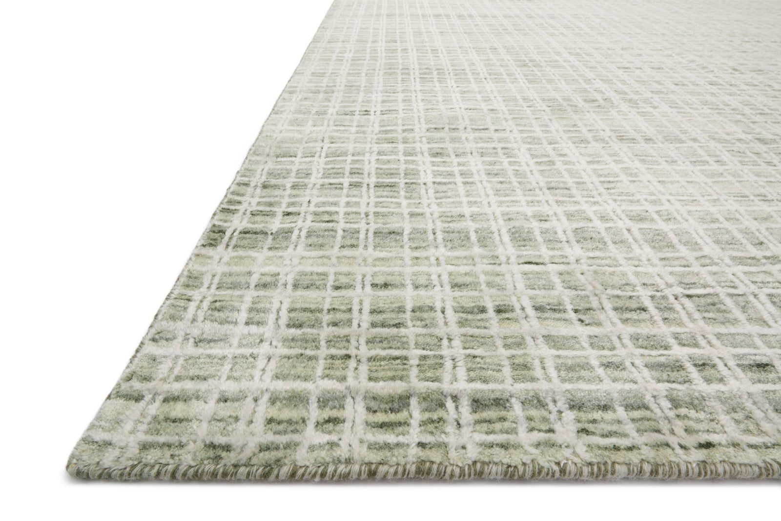 front view of Urbana Green luxury Rug