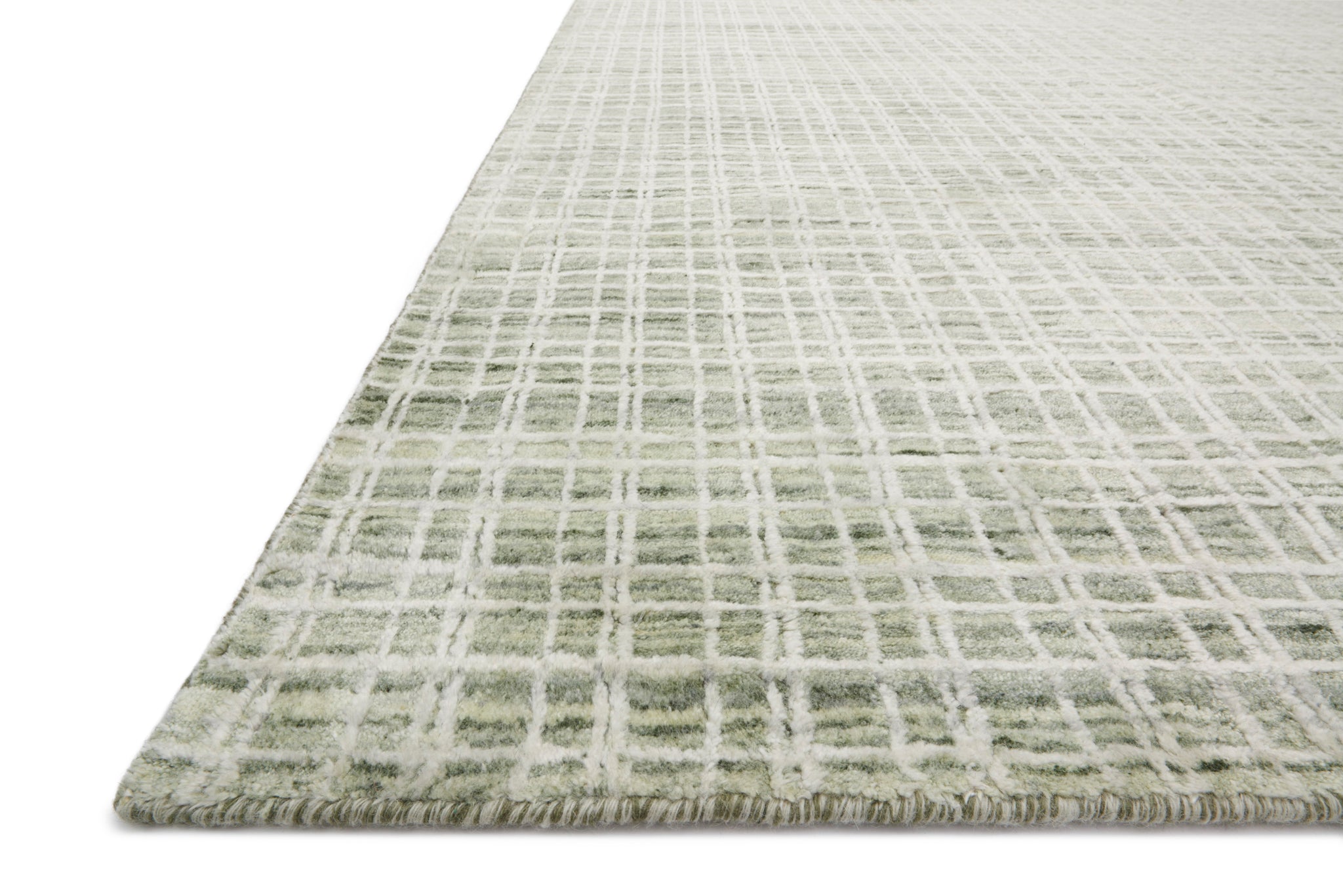 angle view of Urbana Green luxury Rug