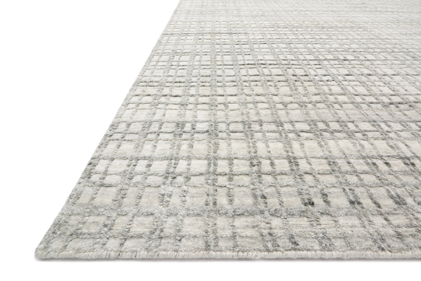 front view of Urbana Silver luxury Rug