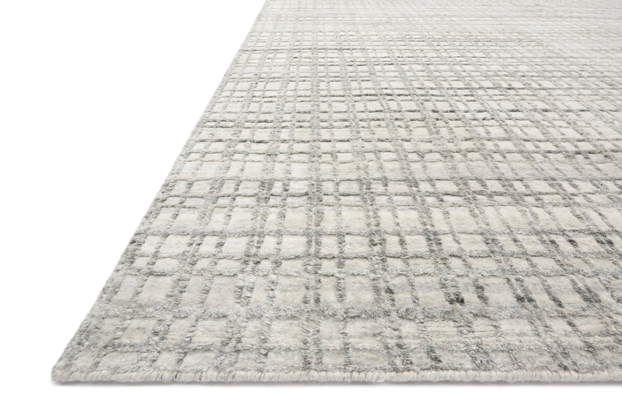 angle view of Urbana Silver luxury Rug