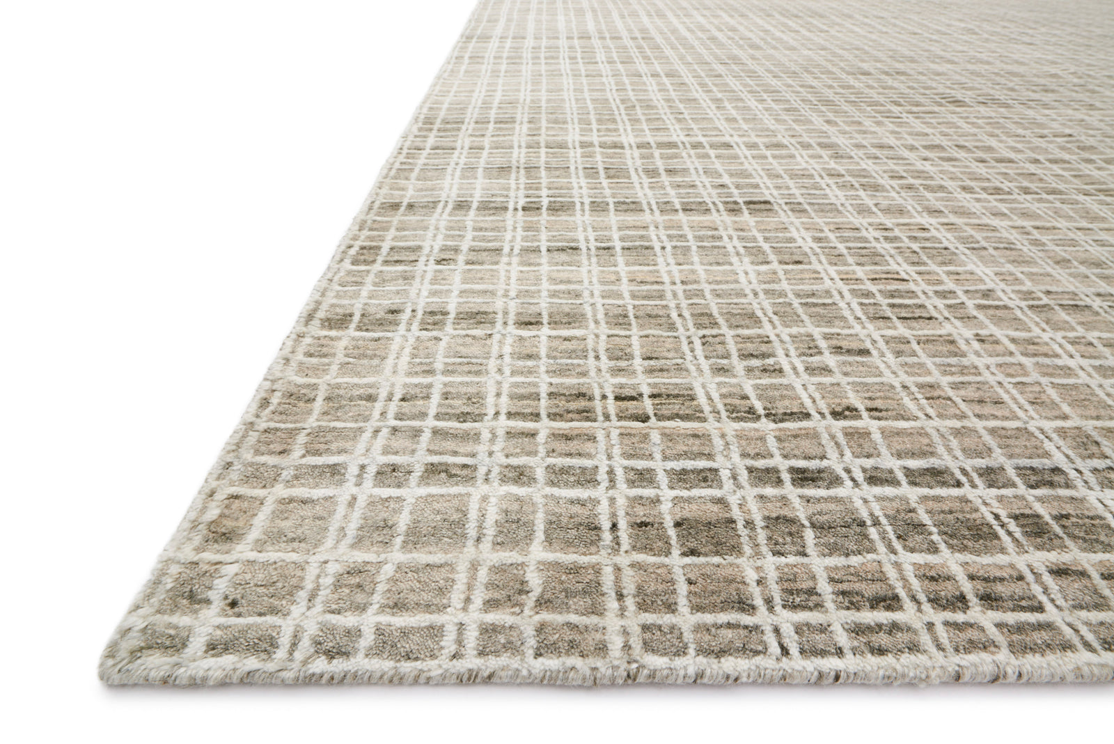 front view of Urbana Taupe luxury Rug
