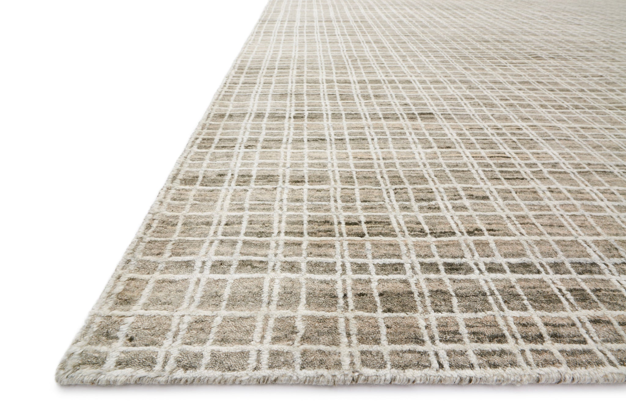 angle view of Urbana Taupe luxury Rug