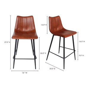 TABOURET DE COMPTOIR ALIBI MARRON-M2