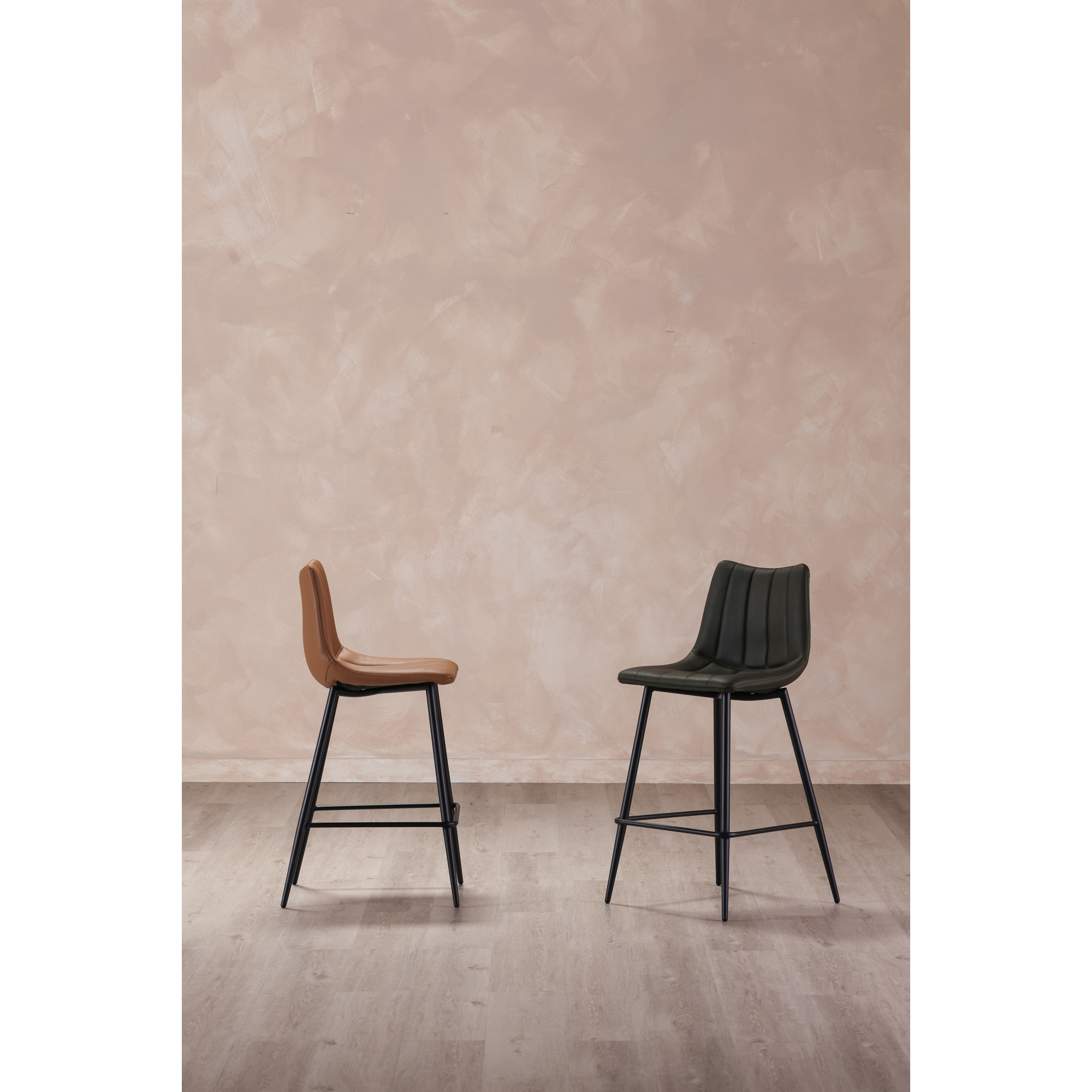 Alibi Counter Stool Tan Set of Two