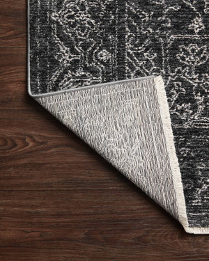 Vance Charcoal / Dove - Corner on Wood Flipped (V)