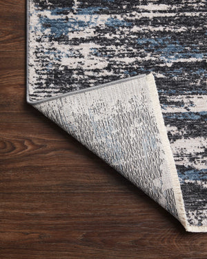 Vance Charcoal / Dove - Corner on Wood Flipped (V)