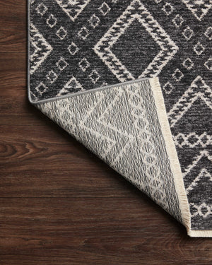 Vance Charcoal / Dove - Corner on Wood Flipped (V)