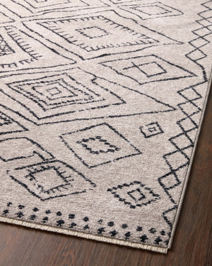 Vance Dove / Charcoal - Angled Corner on Wood (V)