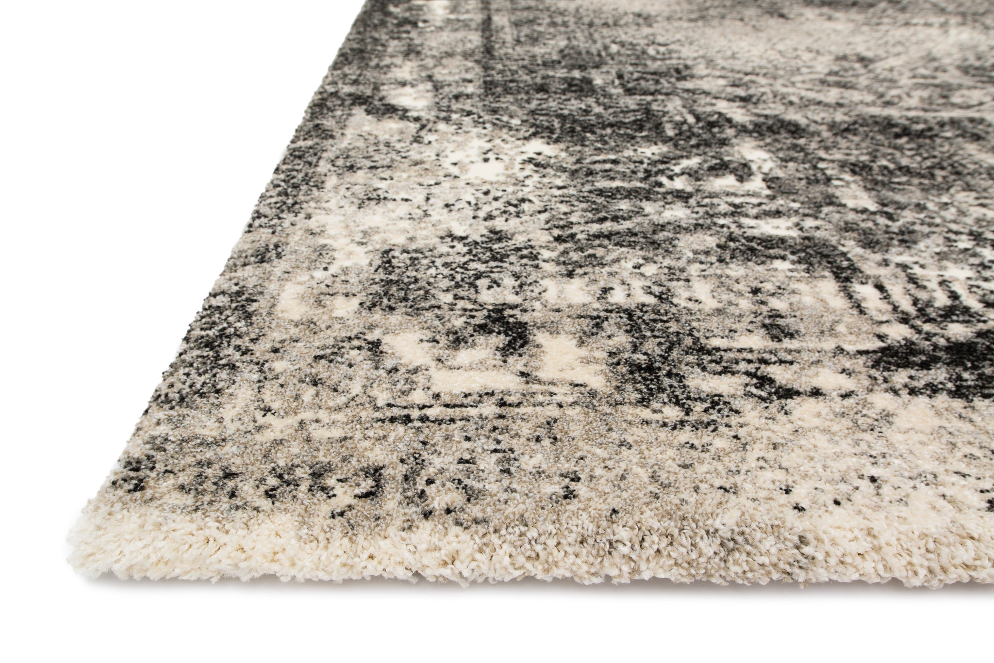 angle view of Viera Ash luxury Rug