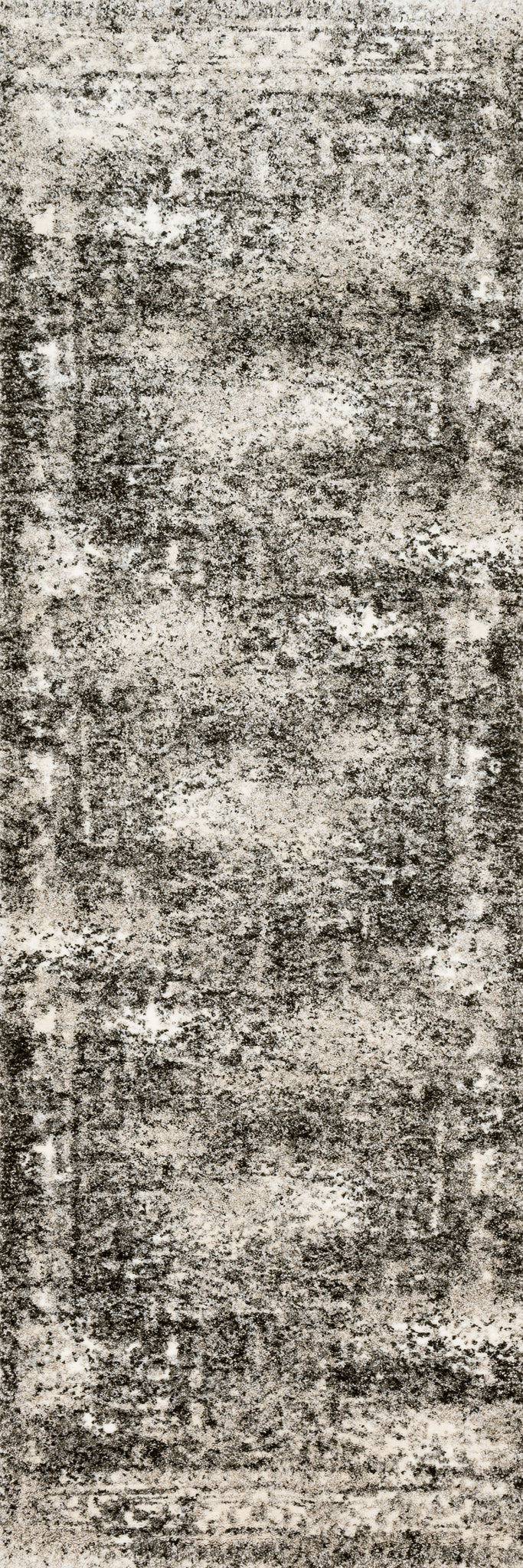 side view of Viera Ash luxury Rug