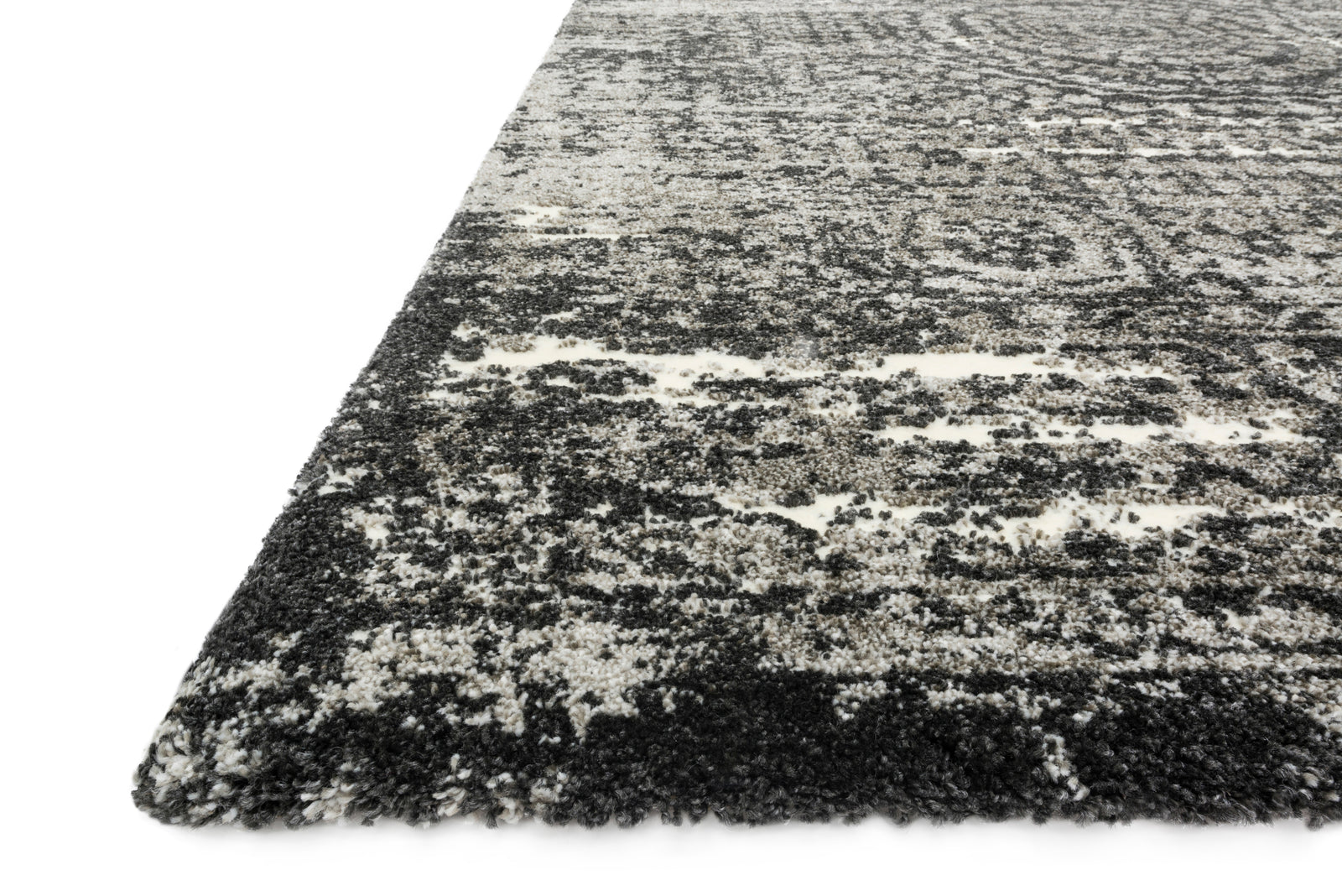 front view of Viera Graphite / Black luxury Rug