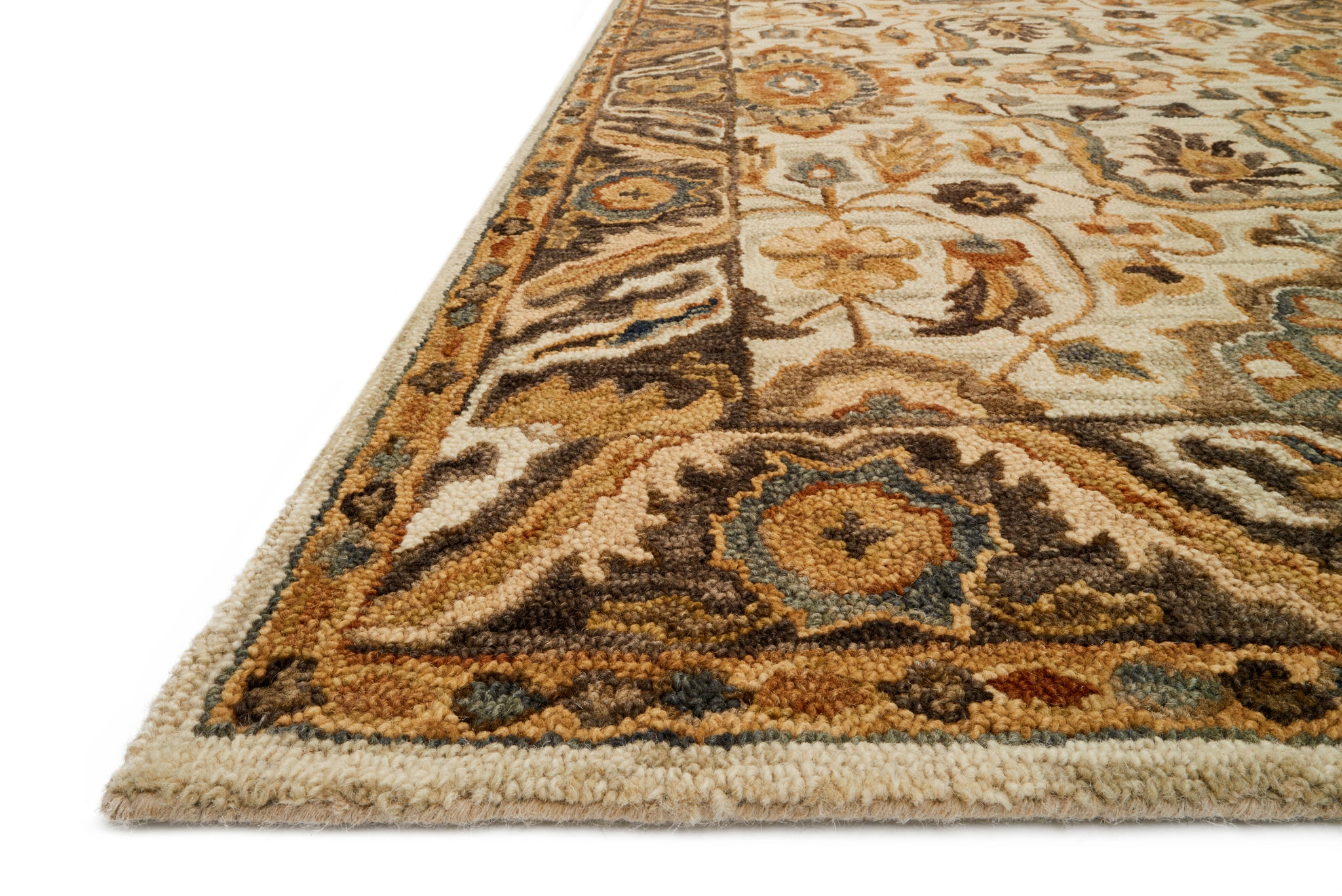 Victoria Ivory / Dk Taupe - Rug Corner (H)