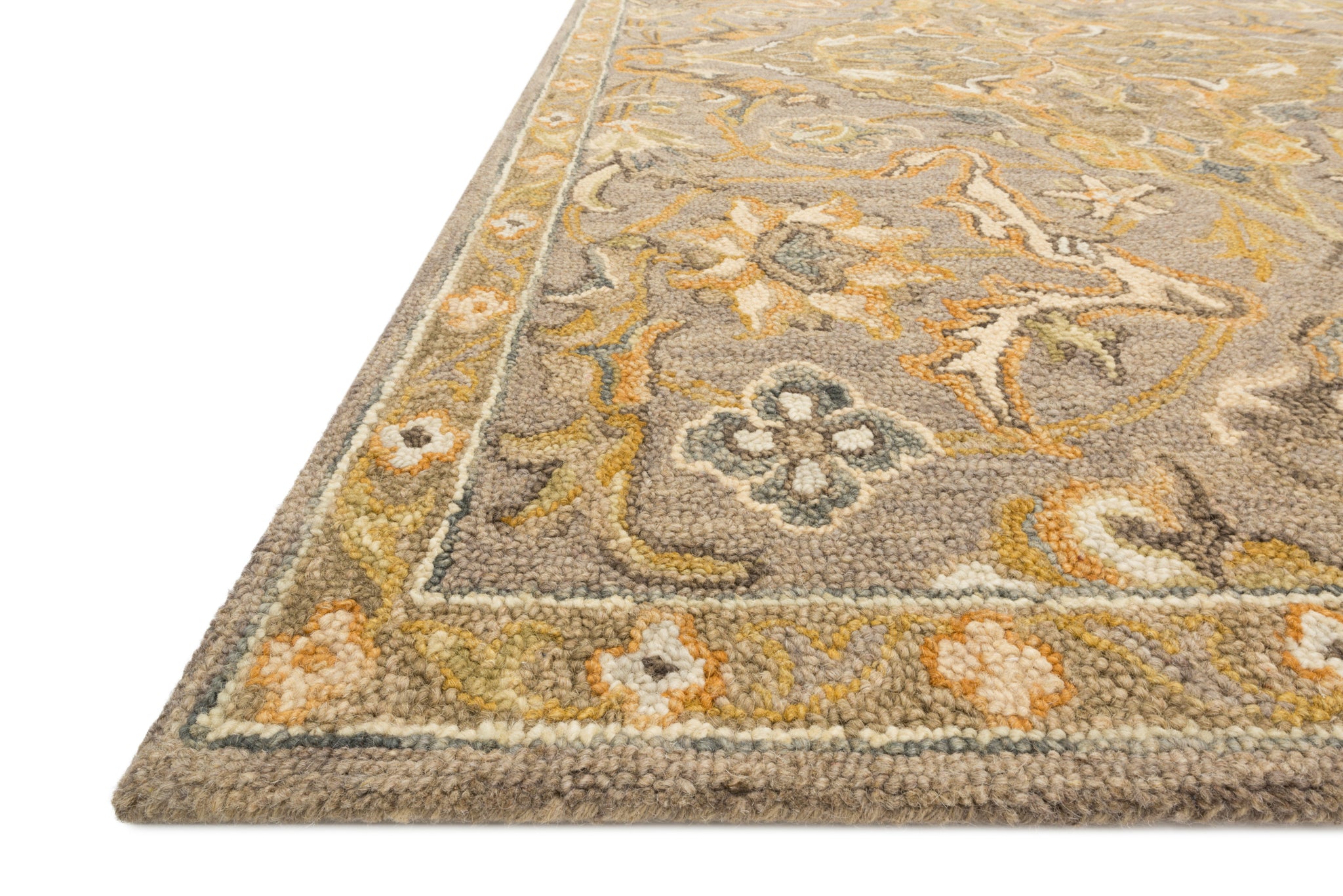 Victoria Grey / Multi - Rug Corner (H)