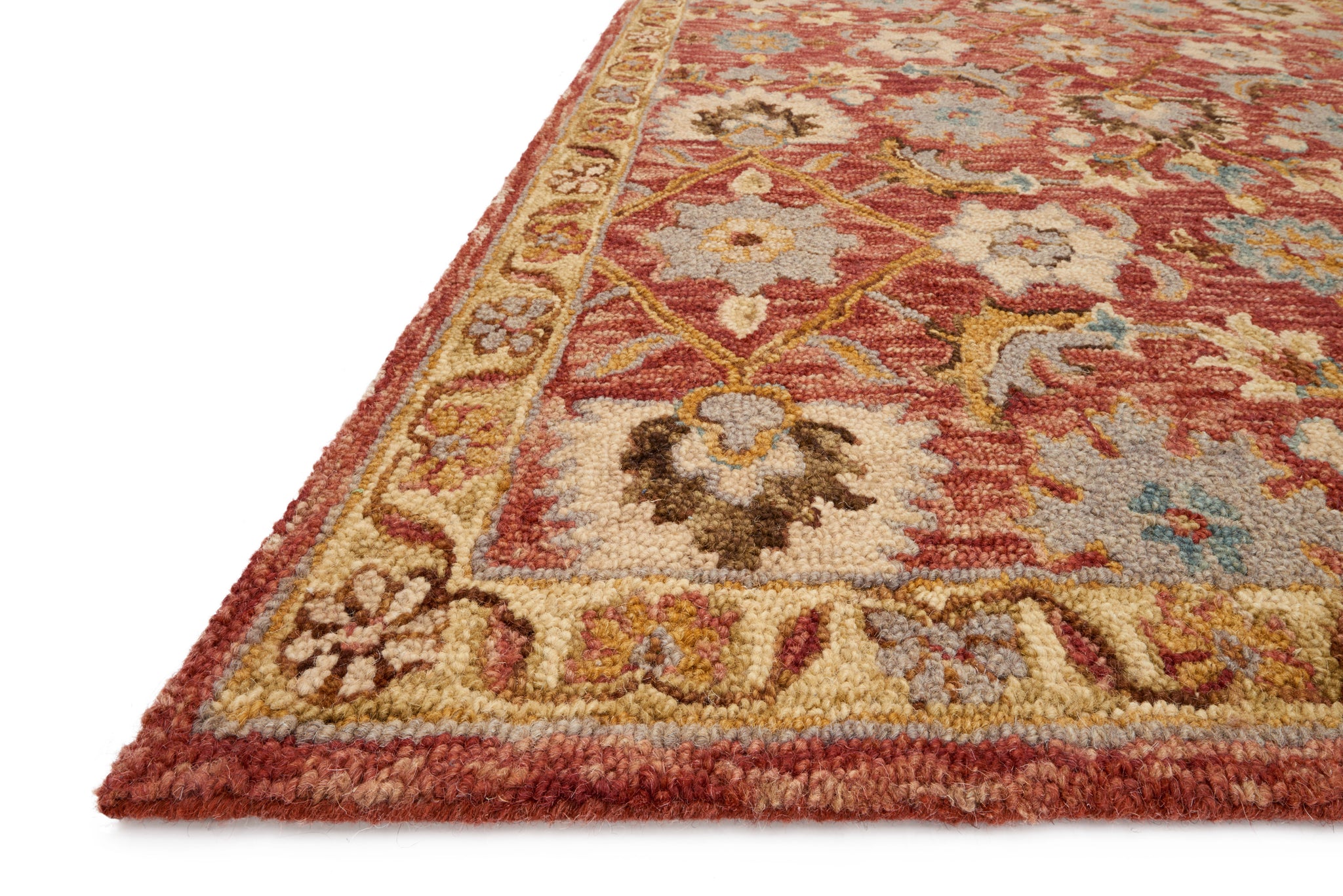 Victoria Terracotta / Gold - Rug Corner (H)