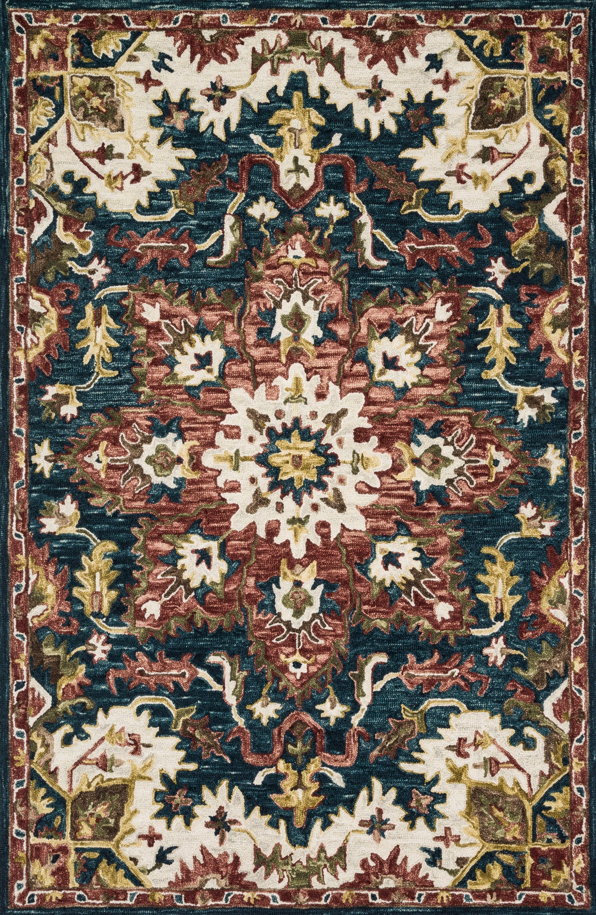 Victoria Teal / Raspberry - Aerial Image