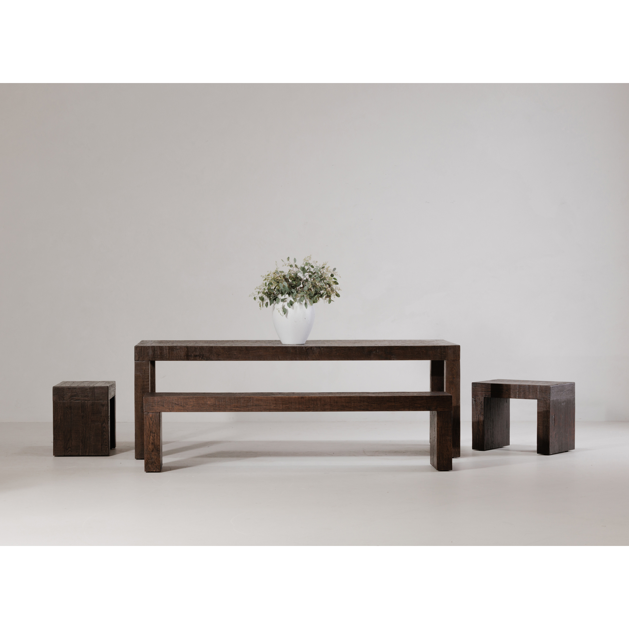 Evander Dining Table Rustic Brown