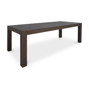 Evander Dining Table Rustic Brown