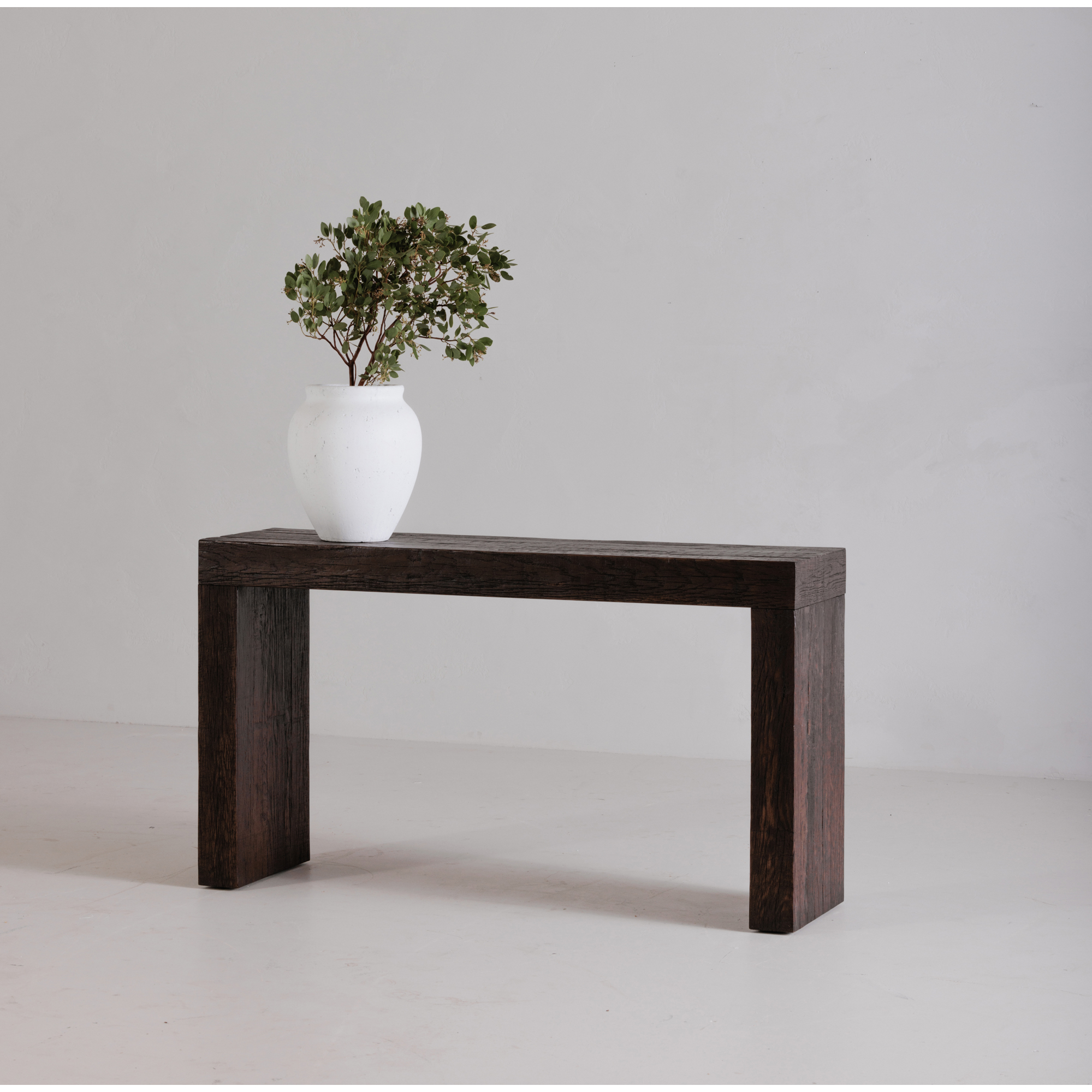 Evander Console Table Rustic Brown