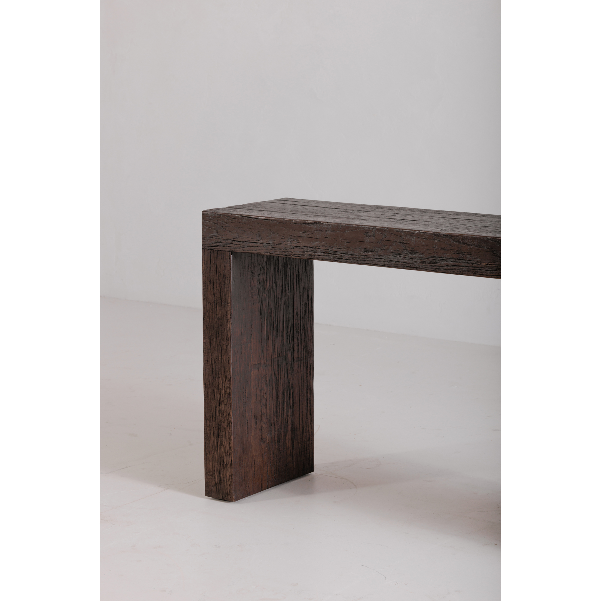 TABLE CONSOLE EVANDER MARRON RUSTIQUE