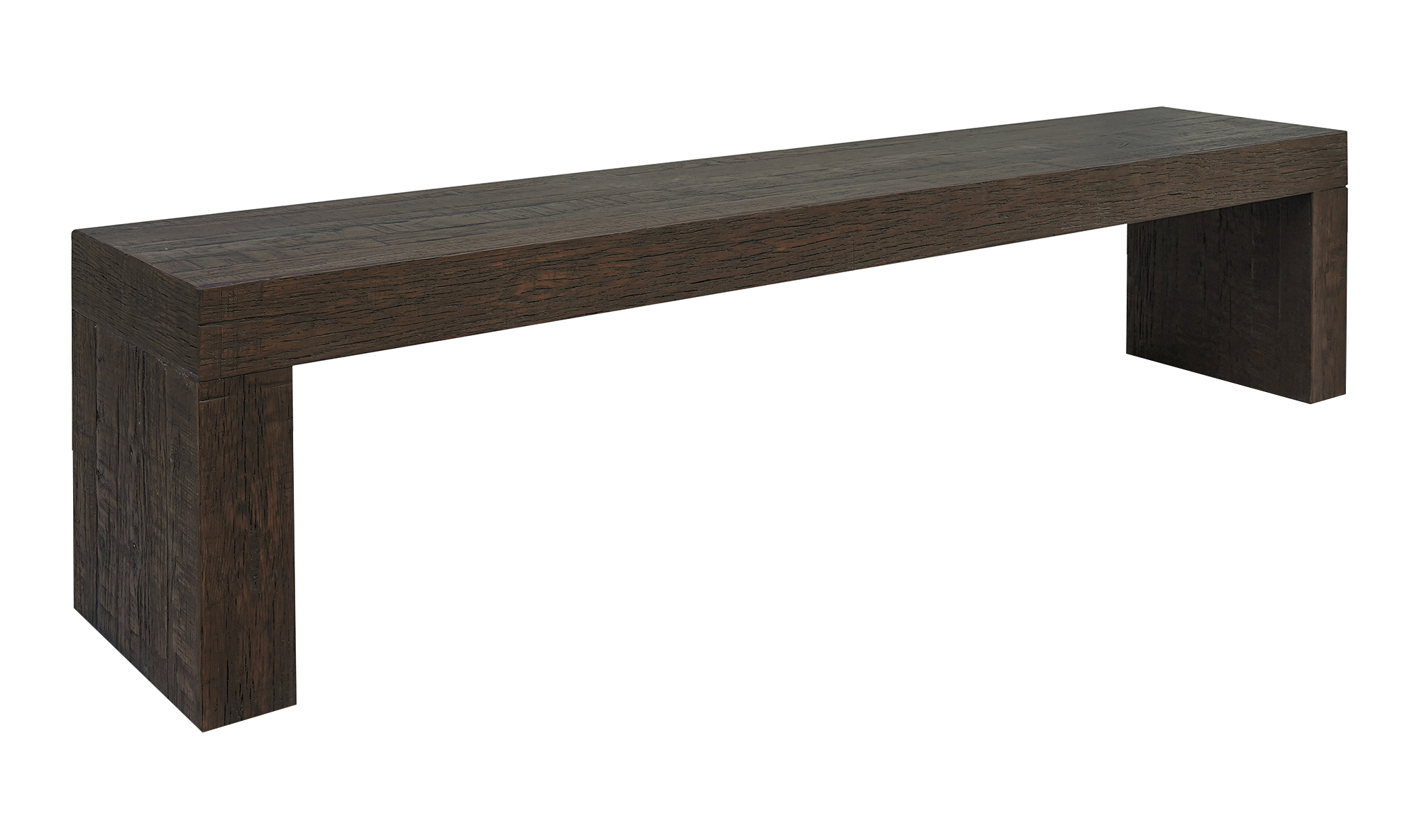 Evander Dining Bench Rustic Brown