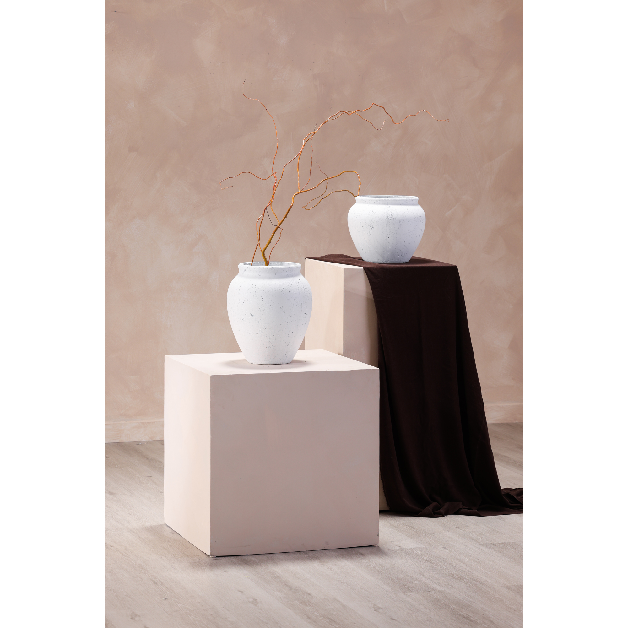 VASE DÉCORATIF NISSO 10PO BLANC NRP