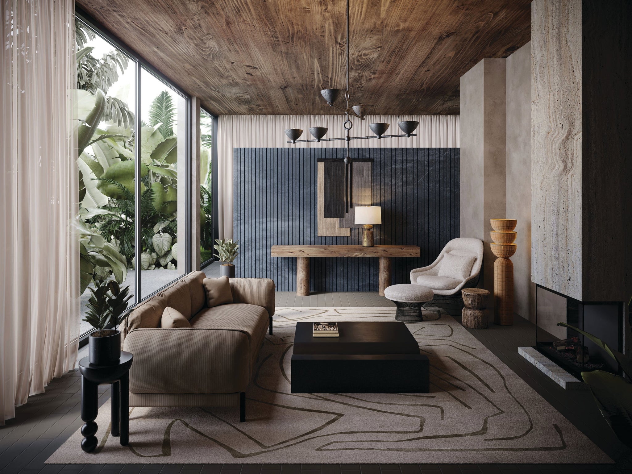 Rian Floor Lamp - Lifestyle [PFL1055-PBR]