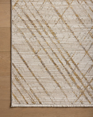 Wade Beige / Gold - Corner on Wood (V)