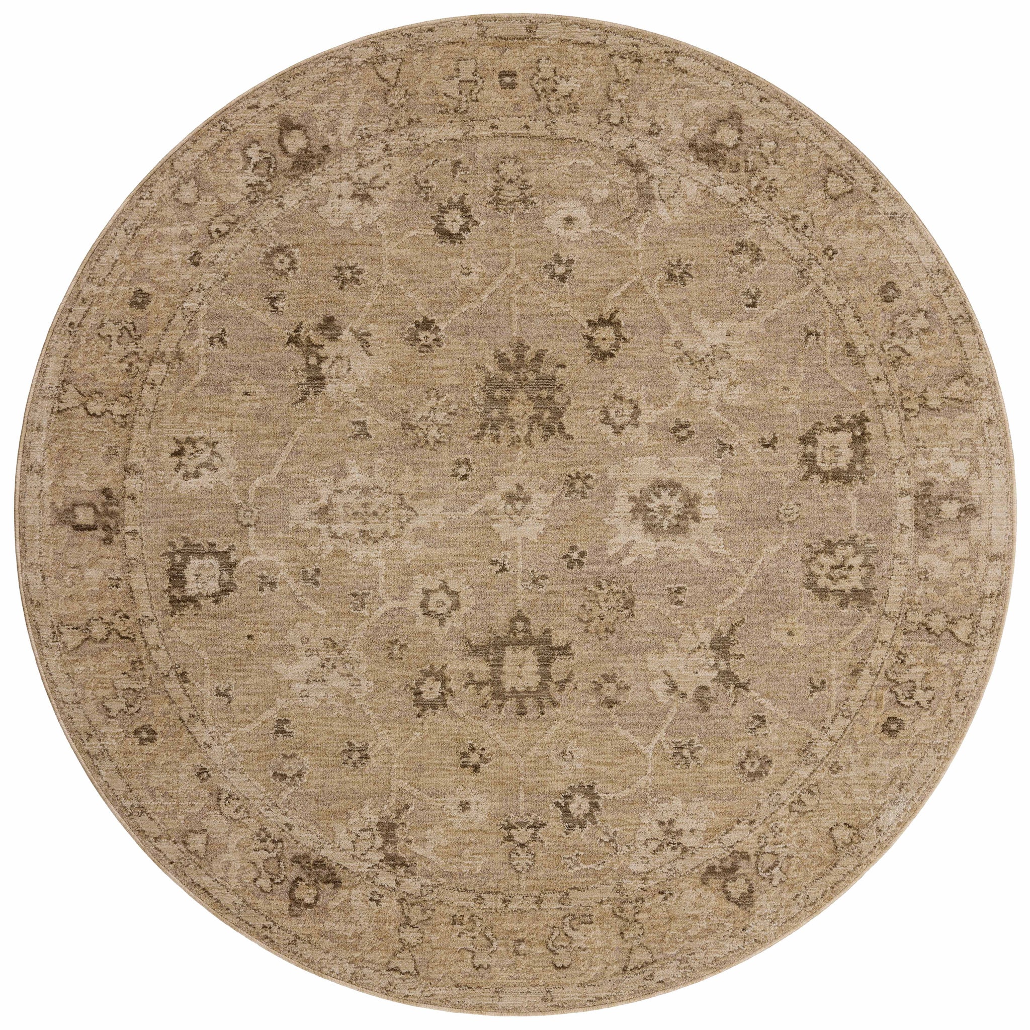 Willa Taupe / Natural - Round (V)