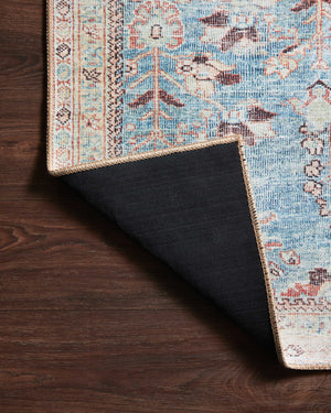 Wynter Teal / Multi - Corner on Wood Flipped (V)