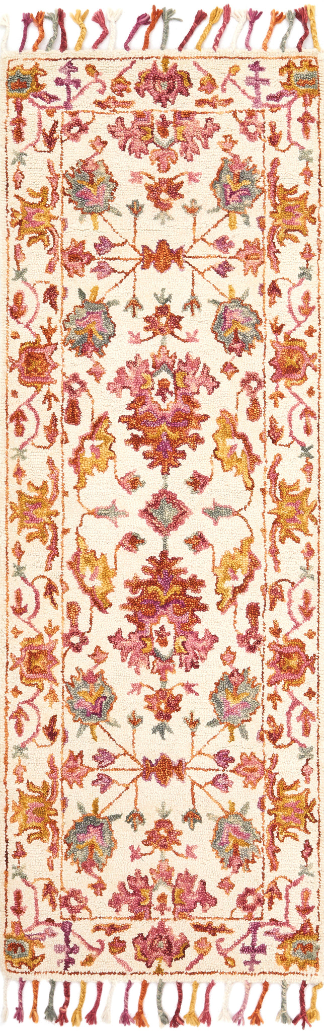 detail view of Zharah Berry luxury Rug