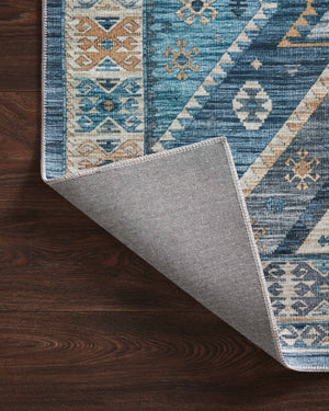 Zion Ocean / Gold - Corner on Wood Flipped (V)
