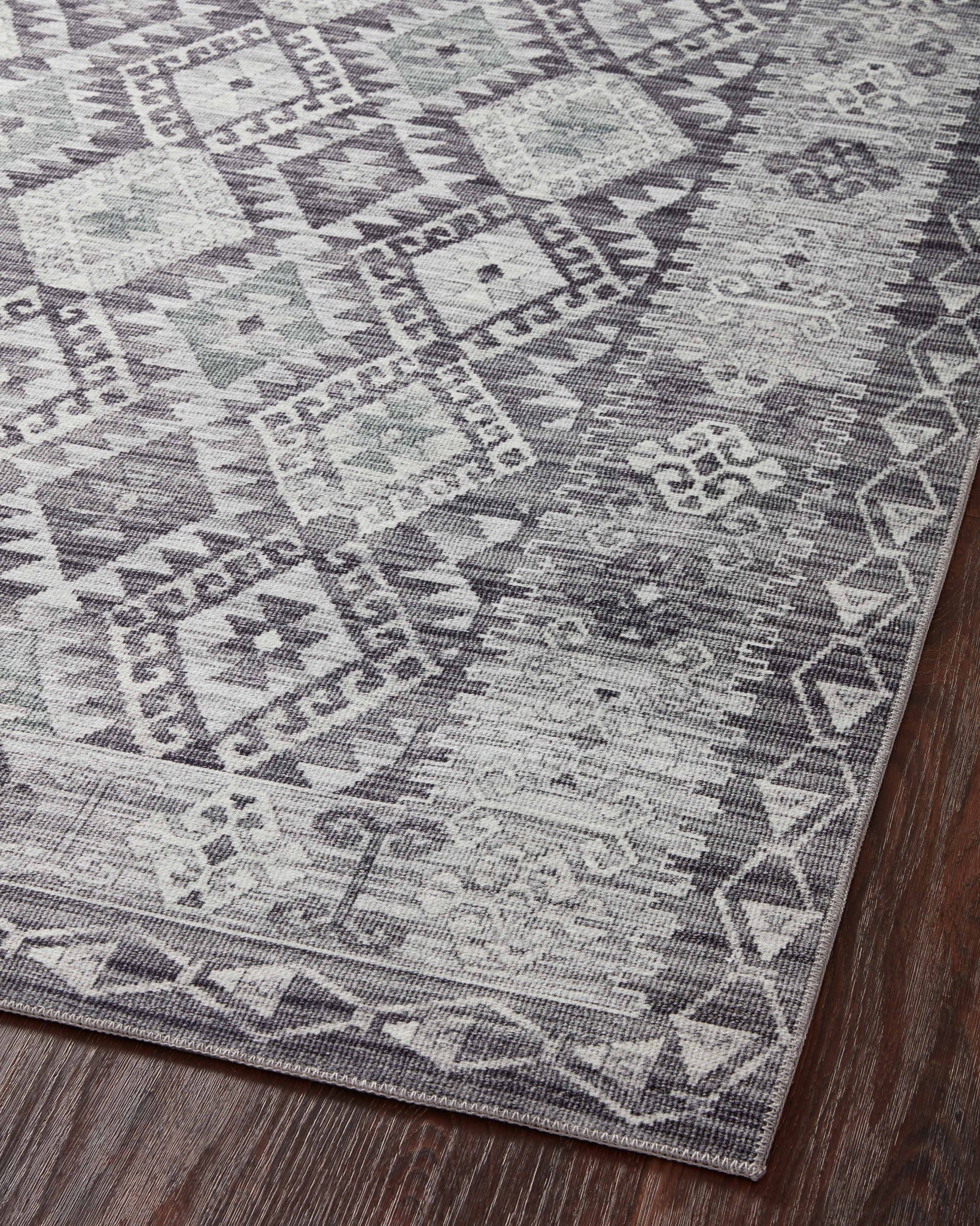 Zion Charcoal / Slate - Angled Corner on Wood (V)