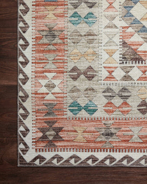 Zion Ivory / Multi - Corner on Wood (V)
