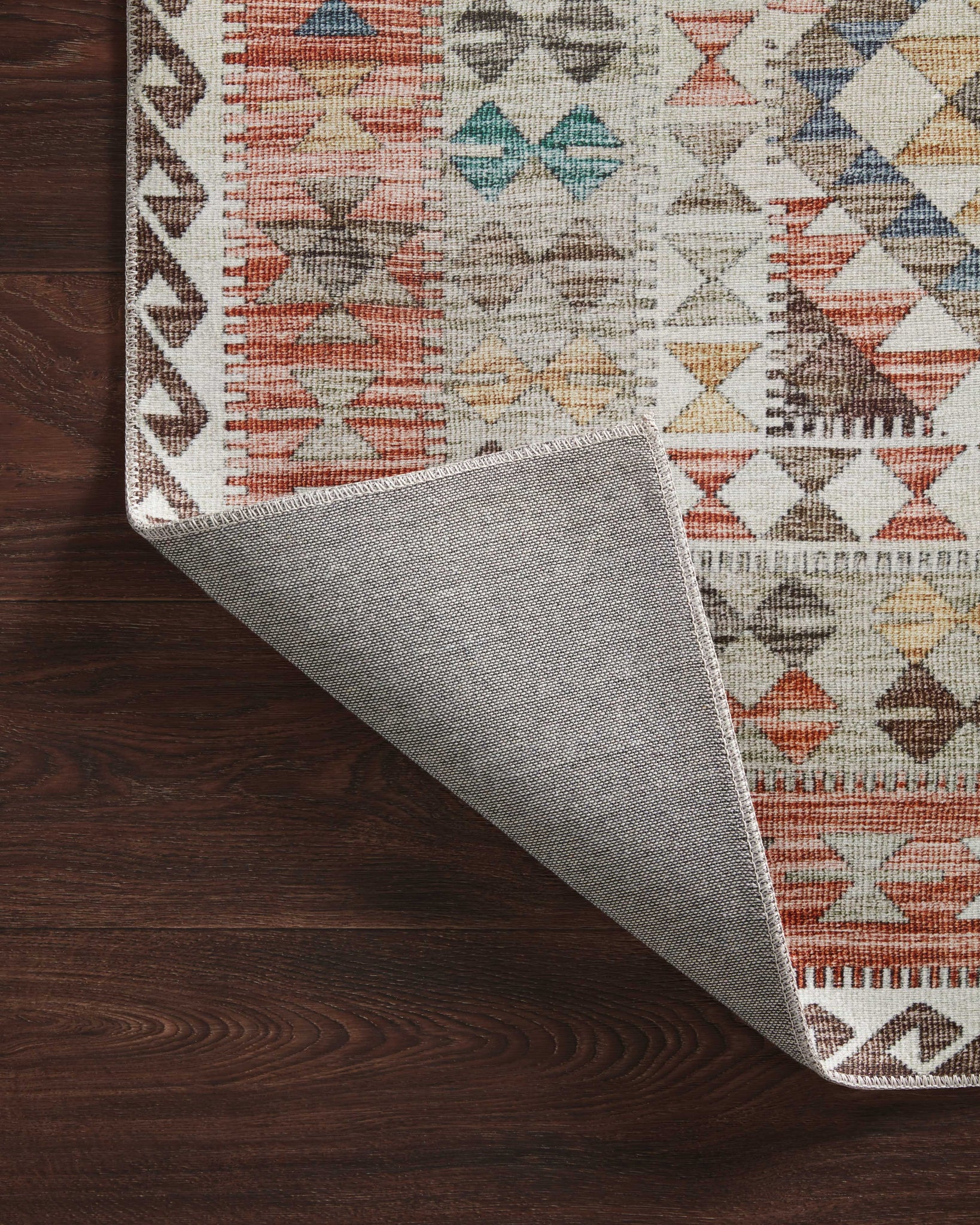 Zion Ivory / Multi - Corner on Wood Flipped (V)
