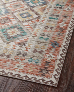 Zion Ivory / Multi - Angled Corner on Wood (V)